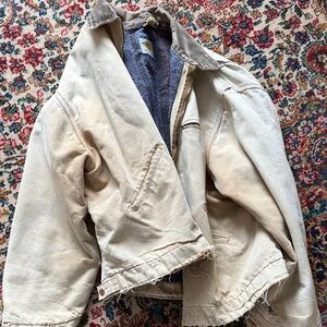 Carhartt Blue and Red Wool Blend Jacket